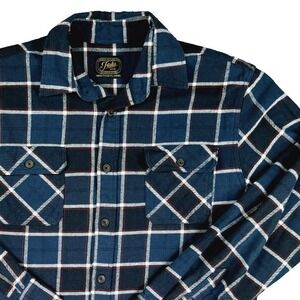 Jachs Heritage Flannel Shirt Men‎ Large Plaid Hiking Cozy Lumberjack